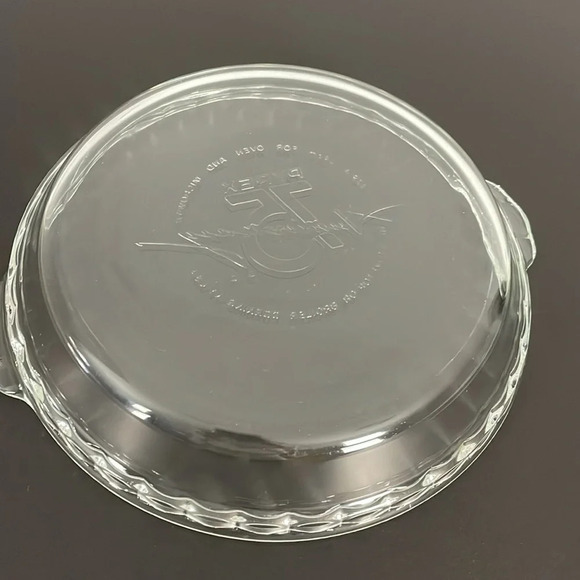Pyrex Vintage Pie Plate Dish 75th Anniversary Commemorative Clear Glass  Baking - Picture 3 of 8